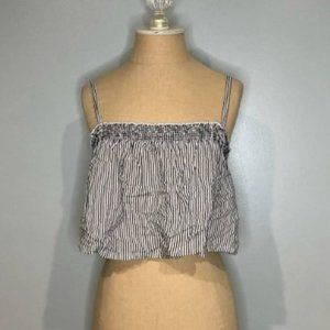 Volcom Black and White Crop Top - Medium